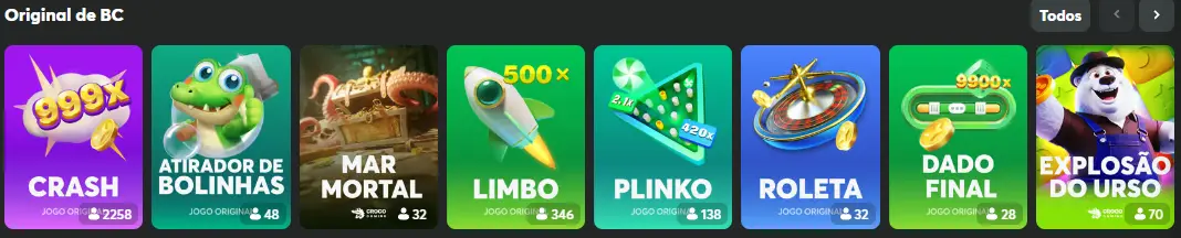 Catálogo de slots online com vários temas